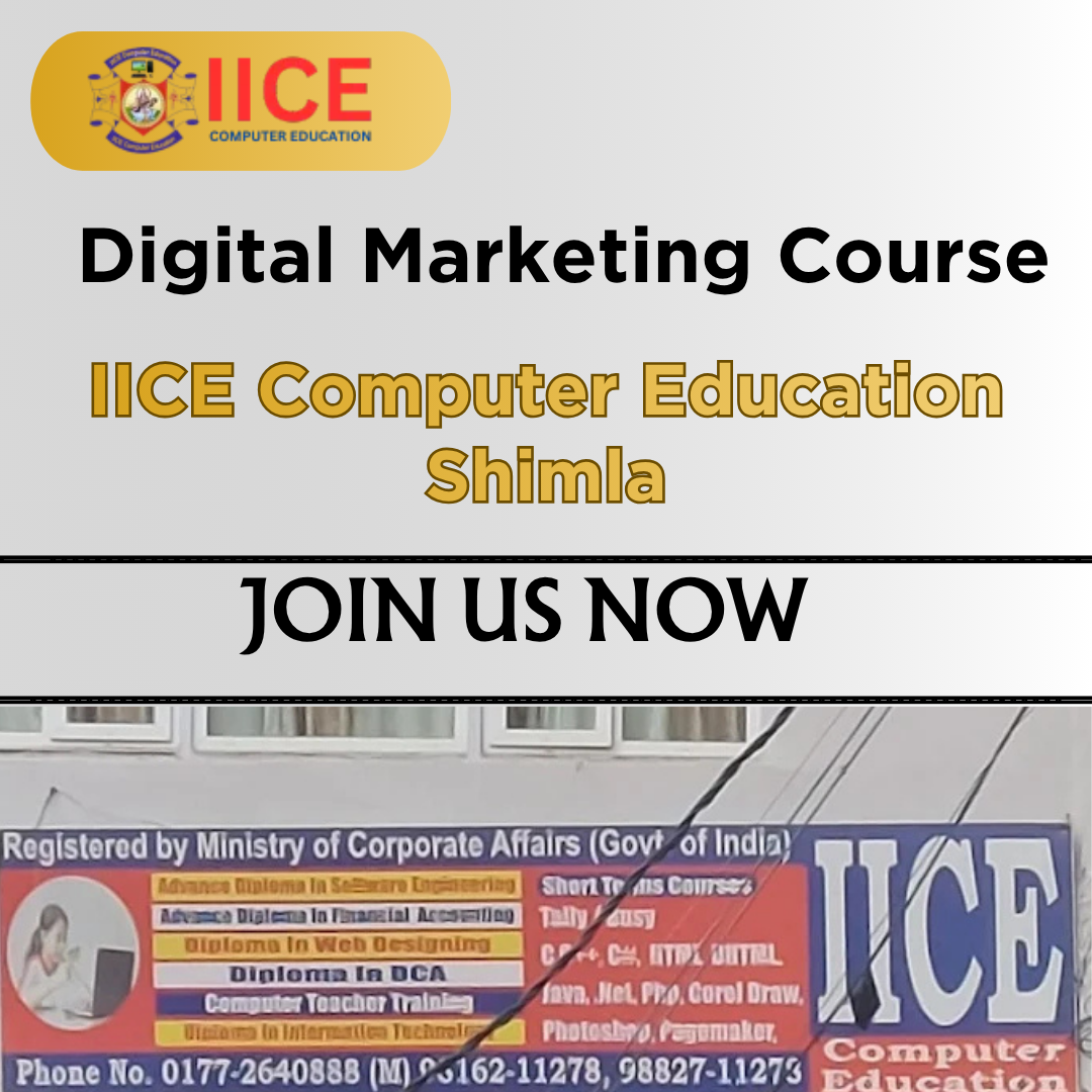 Digital Marketing Course | IICE Computer Education, Shimla